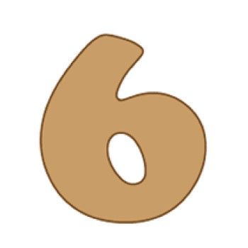 Numero 6 cooper mini 4 x 6 cms.-6C