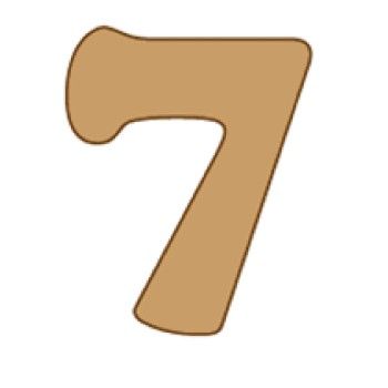 Numero 7 cooper mini 4 x 6 cms.-7C