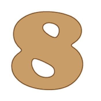 Numero 8 cooper mini 4 x 6 cms.-8C