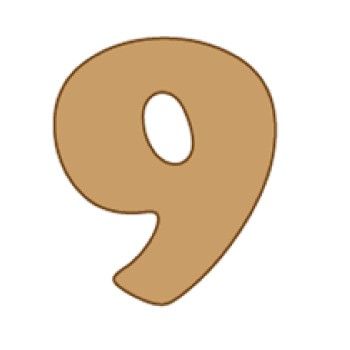 Numero 9 cooper mini 4 x 6 cms.-9C