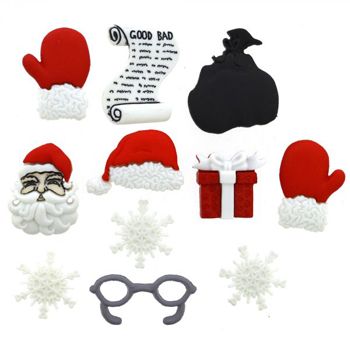 Boton decorativo 1426 waiting for santa-BD0174