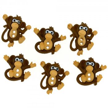 Boton decorativo 7678  sew cute monkeys-BD0231