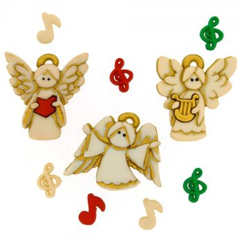 Boton decorativo 7495  a choir of angels-BD0252