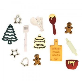 Boton decorativo 2473  christmas cookies-BD0258