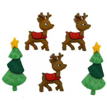 Boton decorativo 5615 reindeer games-BD0302