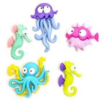 Boton decorativo 8298 creature of the sea-BD0340