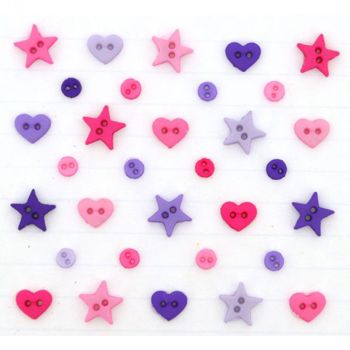 Boton decorativo 8991 mm shapes princess mix-BD0364