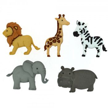 Boton decorativo 9005 zoo cuties-BD0392