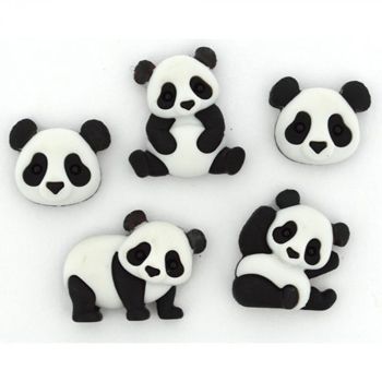 Boton decorativo 10421 panda pile-BD0409