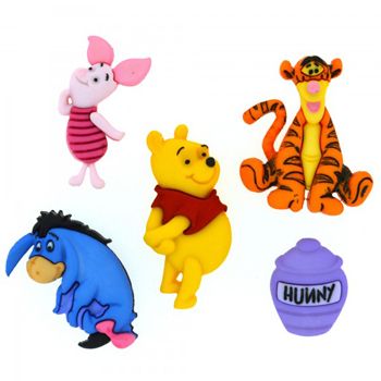Boton decorativo 7729 winnie the pooh disney-BD0433