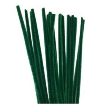 Chenille verde bandera  100 pzas.-CH0007