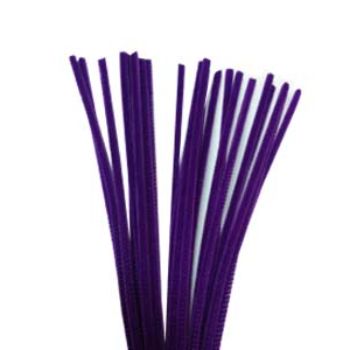 Chenille morado  100 pzas.-CH0008