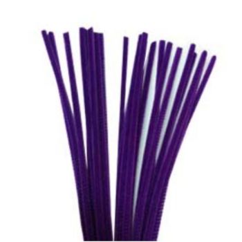 Chenille morado  100 pzas.-CH0008