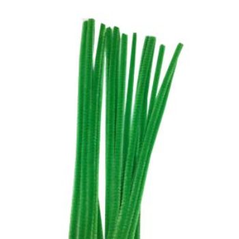 Chenille verde medio  100 pzas.-CH0009