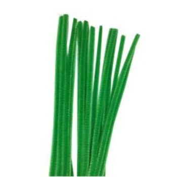 Chenille verde medio  100 pzas.-CH0009
