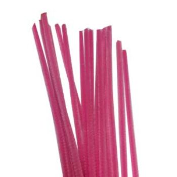 Chenille rosa medio  100 pzas.-CH0017