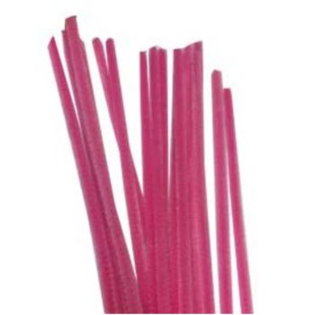 Chenille rosa medio  100 pzas.-CH0017
