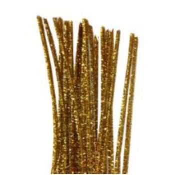 Chenille oro metalico  100 pzas.-CH0021