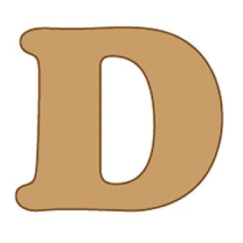 Letra d cooper mini 4 x 6 cms.-DC