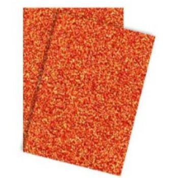 115 foam carta diamantado naranja confetti-FO0307