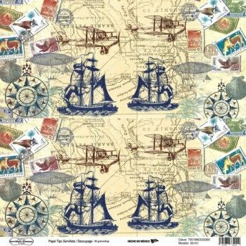 00101 papel tipo servilleta/decoupage 68grs-HP0101