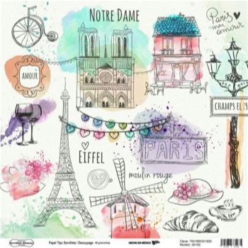 00109 papel tipo servilleta/decoupage 68grs-HP0109