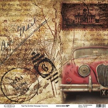 00167 papel tipo servilleta/decoupage 68grs-HP0167