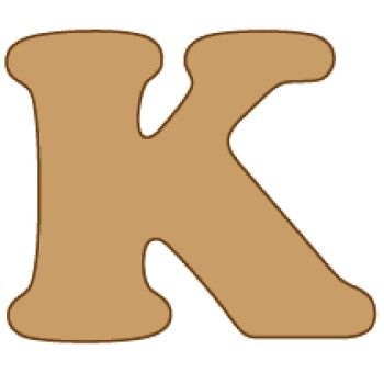 Letra k cooper mini 4 x 6 cms.-KC