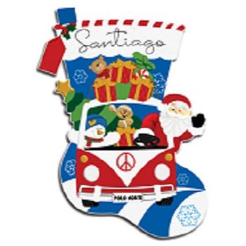 Kit k-717 bota gigante santa en combi en fieltro-KI0717