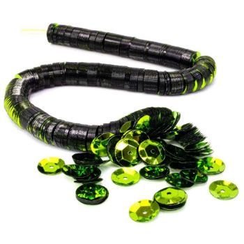 Lentejuela metalica no.6 verde limon 108-LE0024