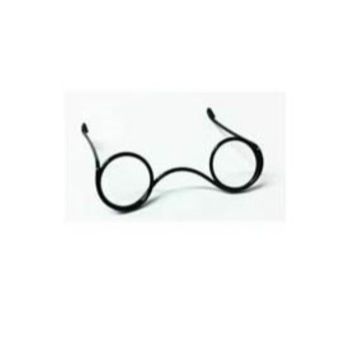 Lentes no.1 negro  6 cm-LN0000