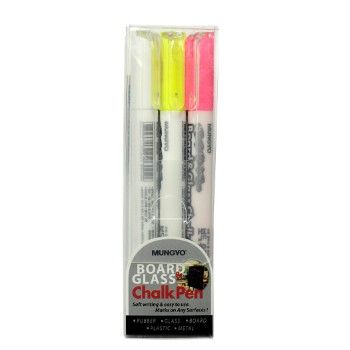 Marcador para pizarron mungyo paq 3-MA0624