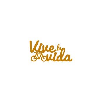 Frase vive la vida 1 tip. pacifico 10.5 cms x 5 cms-MD0453