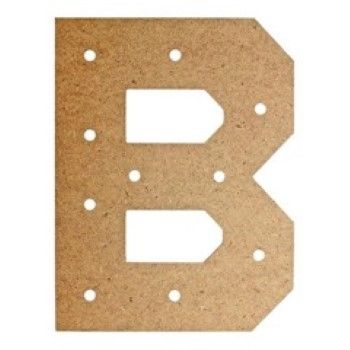 Letra b box con base para luces-MD0505