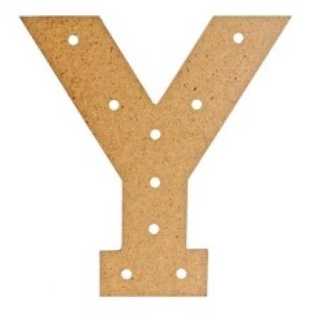 Letra y box con base para luces-MD0529