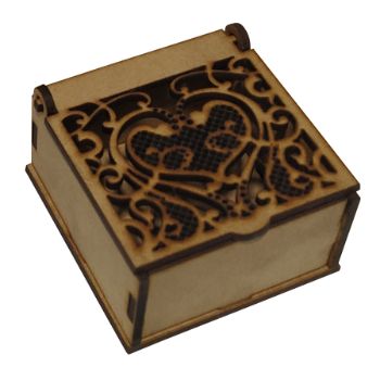 Alhajero cuadrado corazon mimbre chico 6.5 x 6.5 x 3.5 cm.-MD0683