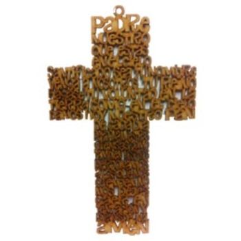 Cruz padre nuestro 30 cms x 20 cms-ML0111