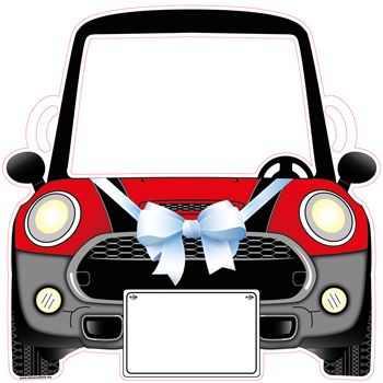 Mini cooper pintado azul 118 cms x 115 cms-ML0929