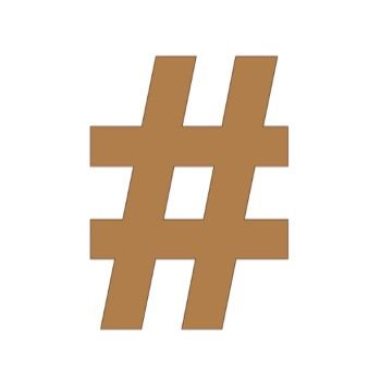 Signo # 21cm x 3mm tipografia arial-ML1187