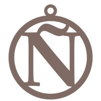 Letra ã‘ 10cm x 11cm tipografia palatin-ML1212