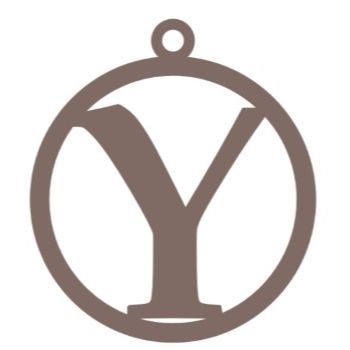 Letra y 10cm x 11cm tipografia palatino-ML1223