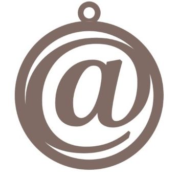 Signo @ 10cm x 11cm tipografia palatino-ML1226