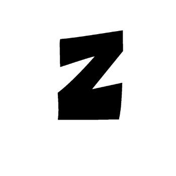 Letra z 10 cm tipografia floraless-ML1359