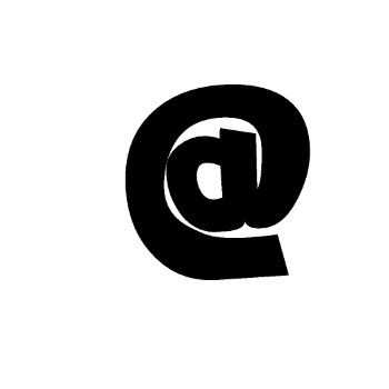 Signo @ 10 cm tipografia floraless-ML1371