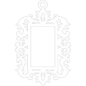 Marco 5 blanco mini 9 x 14 cms.-ML1400