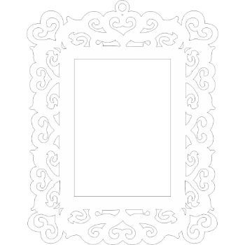 Marco 3 blanco mediano 20 x 26 cms.-ML1402