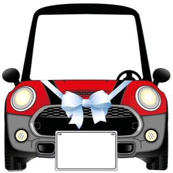 Mini cooper pintado rojo 118 cms x 115 cms-ML1512