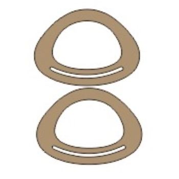 Asas para bolso modelo 1 12x16.5 cm-ML1620