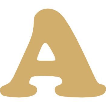 Letra a cooper mini 2 cms-ML1637