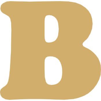 Letra b cooper mini 2 cms-ML1638